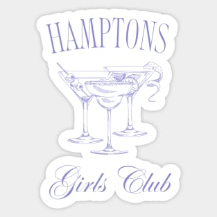 Country Club Aesthetic Hamptons Girls Club Sticker